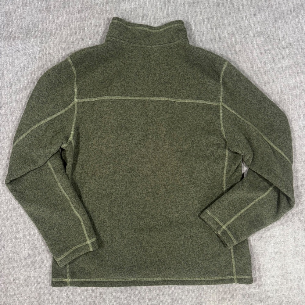 The North Face Gordon Lyons 1/4 Zip Fleece Pullover Green Mens XL Sweater - Picture 2 of 11